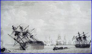 R�gulus and Calcutta, both aground
